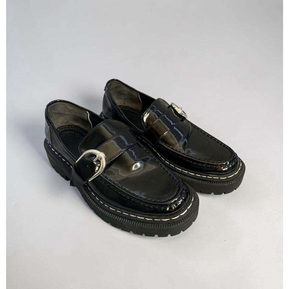 Circus Shoes Womens Size 9M Black Loafers Sam Edelman Chunky Sole Y2K Whimsygoth